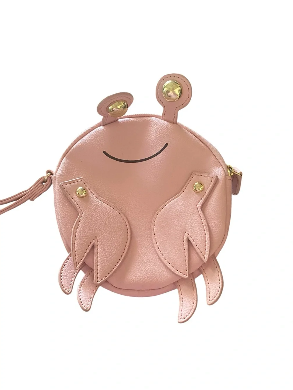 Betsey Johnson  Pink Crab Wristlet Purse Coin purse coastsl whimsical dopamine